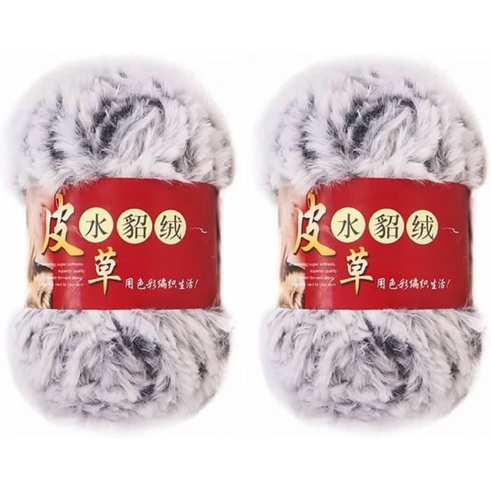 Tissu Fausse Fourrure Blanche à Poils Longs - Rouleau 5 Cm X 1,5 M - Pour Couture, Déguisement, Loisirs Créatifs