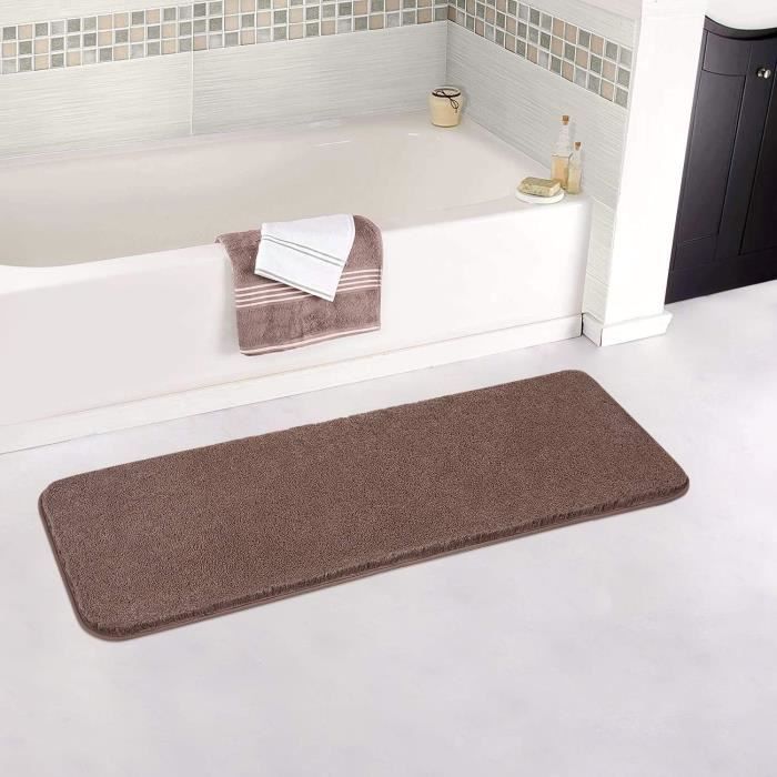 Tapis De Bain PANA Vienna Rond 70cm Baie - Poils Longs Antidérapant Et Ultra Absorbant
