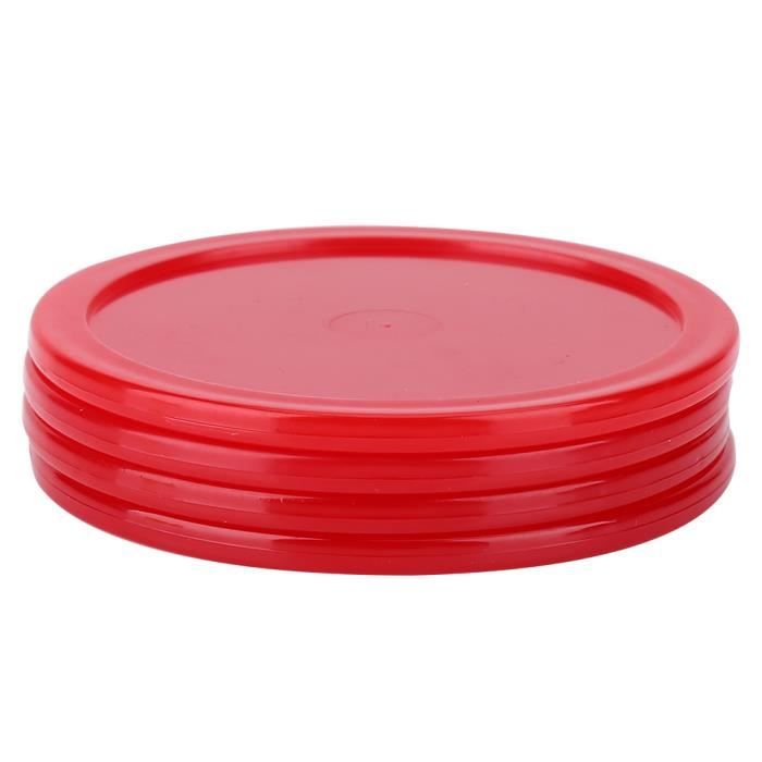 Set De Rechange Air Hockey - 2 Poussoirs + 4 Palets 96 Mm, ABS, Feutre Vert, Pour Tables Mini