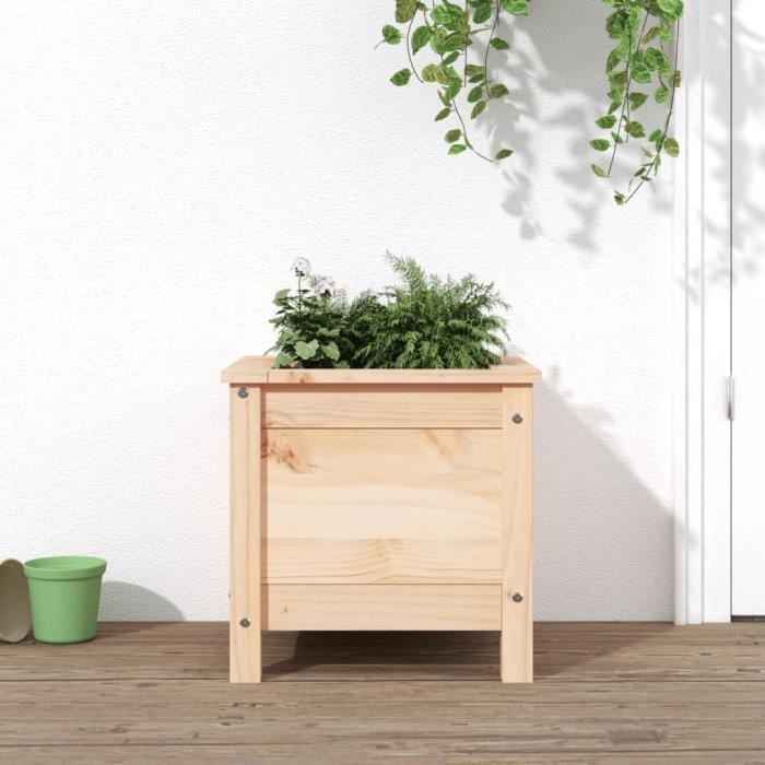 Vidaxl vidaXL Jardinière 40x40x39 cm Bois de pin - vue 2