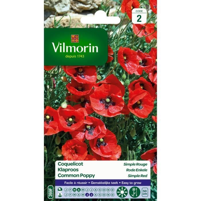 VILMORIN Coquelicot simple rouge