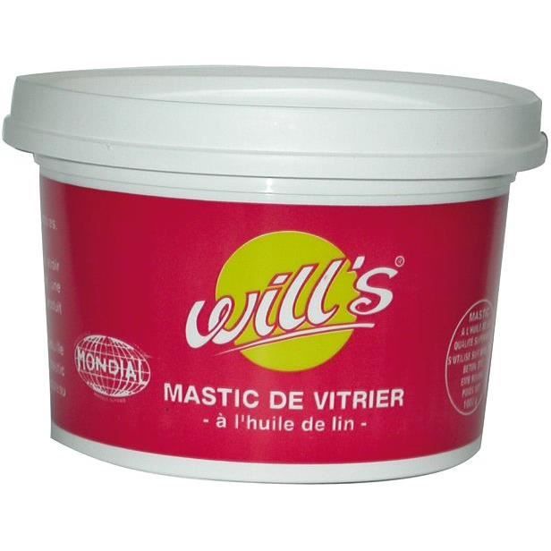 WILL' Mastic vitrier à 'Huile de lin Acajou 1 kg