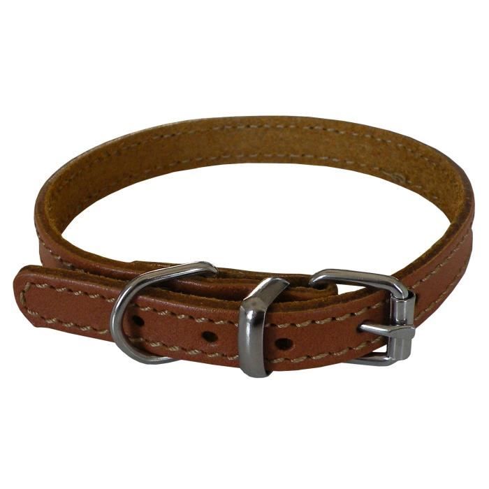 YAGO Collier en cuir Souple et Réglable pour grand
