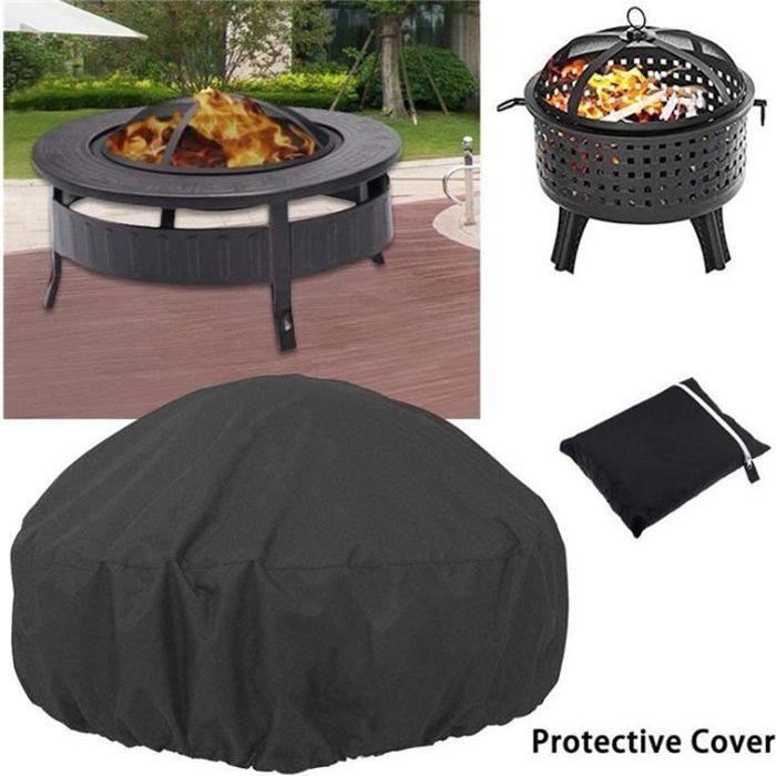 Housse De Protection Pour Brasero 86.4cm - Imperméable - Noir