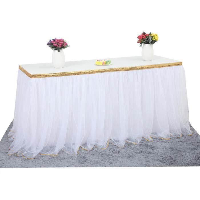 jupe de table tulle