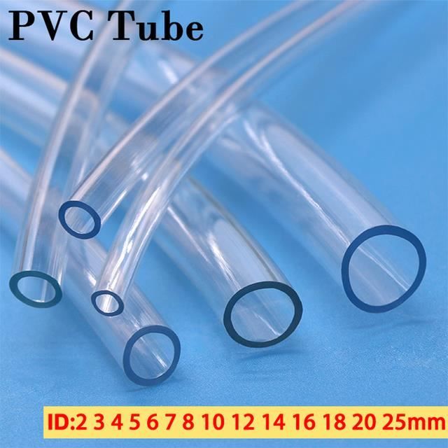 Tuyau PVC Transparent 6x12 Mm - 25 M | Pour Air Comprimé, Eau, Jus | Flexible Alimentaire & Industriel