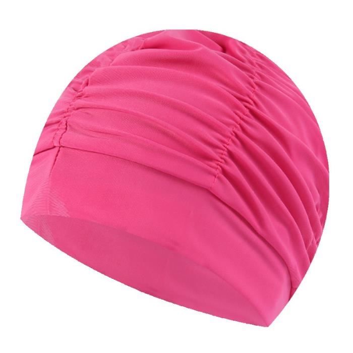 Bonnet De Bain Fleur Rétro - Nylon élastique - Pour Femmes Et Enfants - Protection Cheveux Longs - 3 Couleurs Au Choix