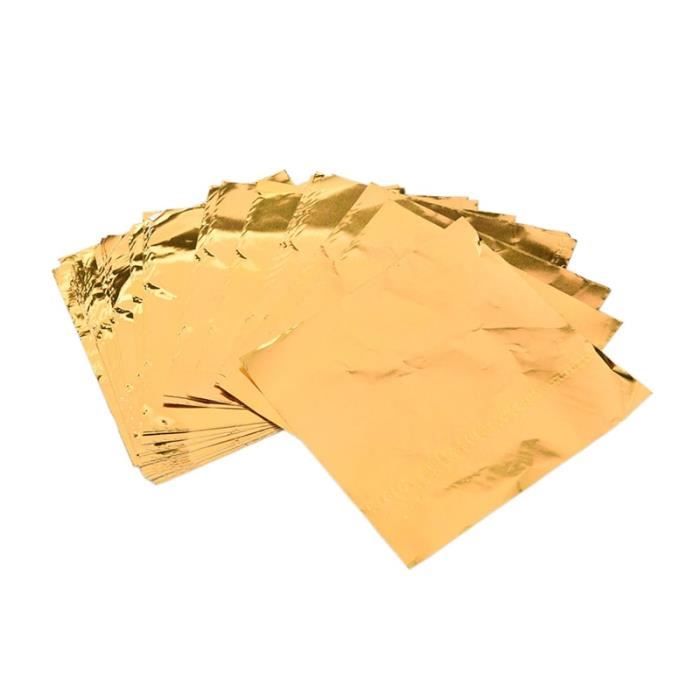 100 Feuilles D'aluminium Pour Emballage Bonbons - 15x15 Cm, Argenté - Pour Chocolats, Caramels Maison, Cadeaux