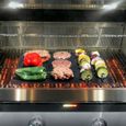 5pcs Tapis de gril de BBQ antiadhésifs Réutilisable Sans PFOA Plaque de cuisson Barbecue Cuisson au four 40*33*cm-1