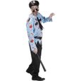 FUNIDELIA Déguisement policier zombie homme - Déguisement pour homme et accessoires pour Halloween, carnaval et fêtes.Taille: L-1