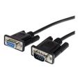 STARTECH.COM Câble série DB9 RS232 en liaison directe - M/F - Rallonge de câble série - DB-9 (M) pour DB-9 (F) - 50 cm - Noir-1