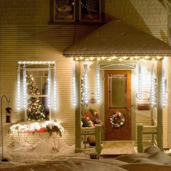 Guirlande Lumineuse de Noël Chute de neige à LED blanche 30cm avec effet  SNOWFALL Couleur: Blanc - Cdiscount Maison