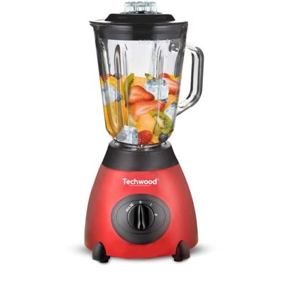 Blender Aigostar Swift 800W - Bol Verre 1.5L, 4 Lames Titane, 2 Vitesses + Pulse, Pour Smoothies Et Glace
