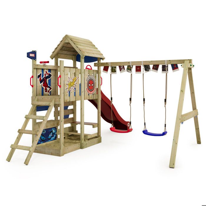 Test de l'aire de jeux Wickey FreeFlyer : portique en bois idéal pour