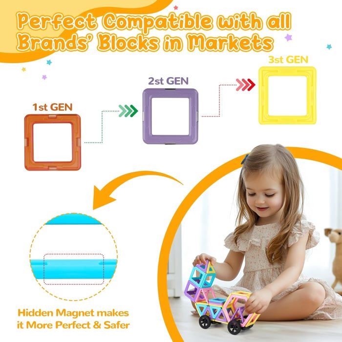 150pcs Blocs de Construction, en plastique, 3D Jeux de Construction 150pcs Blocs de Construction, en plastique, 3D Jeux de Construction