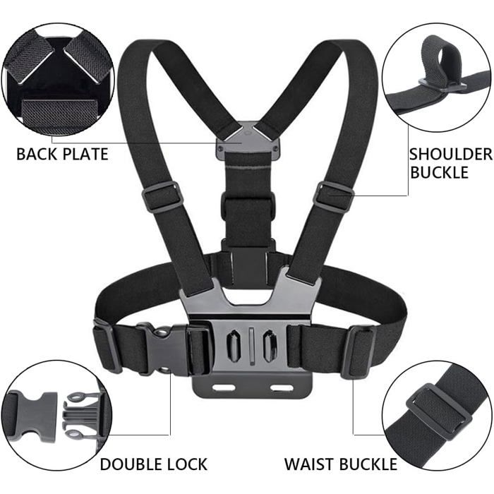 DJI Osmo Action Chest Strap Mount - Support Sangle De Poitrine Pour Vue à La Première Personne