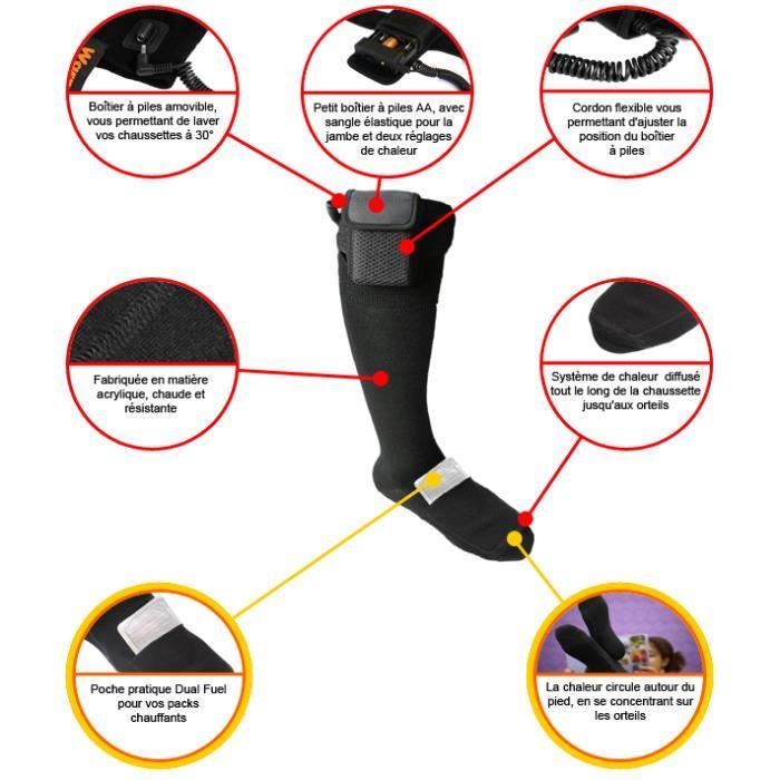 Chaussettes Chauffantes Dual Fuel Warmawear (Moyenne) Cdiscount — free download