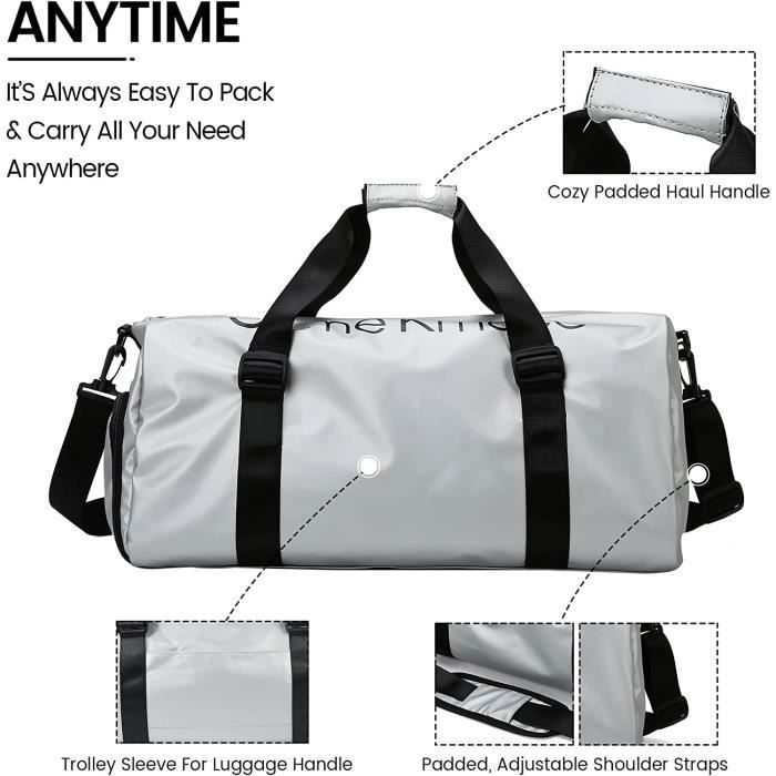 Lot 4 Sacs Voyage Extra Larges 110L Pliables Imperméables Oxford 600D - Bagages Solides Homme Femme