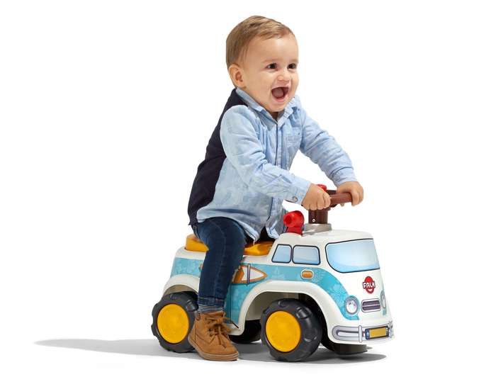 Camion porteur pour bébé 18 à 36 mois avec sirène musique phares, voiture  pousse pousse enfant avec seau basculant et pelle amovible,jaune