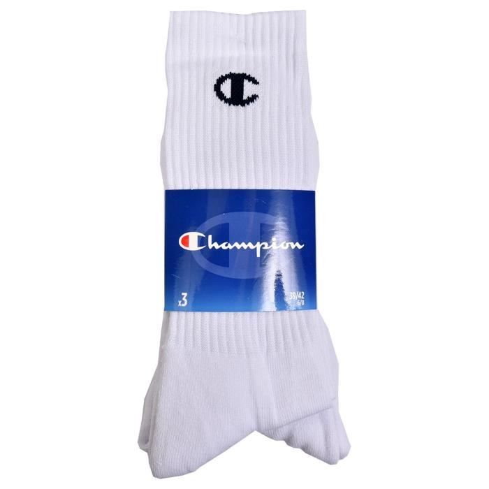 Chaussettes homme CHAMPION SPORT Assortiment modeles photos selon arrivages Pack de 12 paires assorties TENNIS CHAMPION