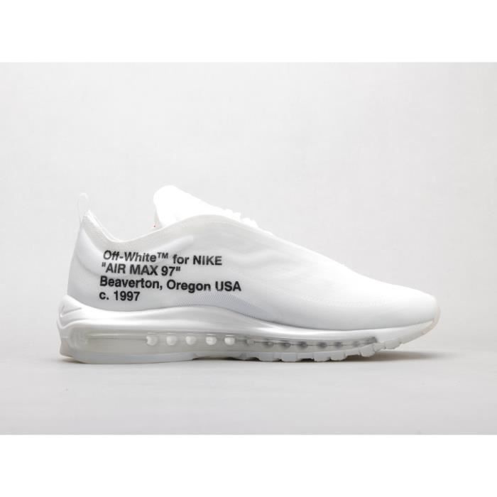 Air max 97 top off white prix