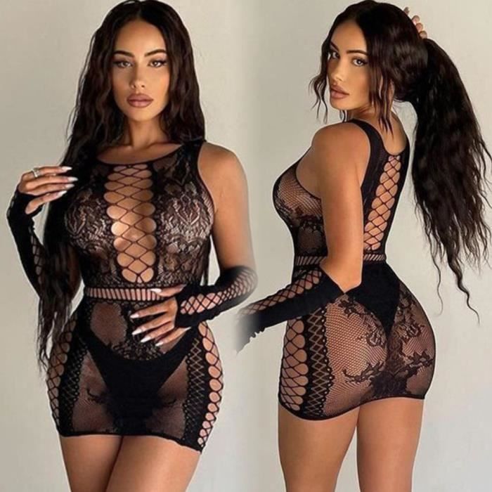 Femme en jupe transparente clearance