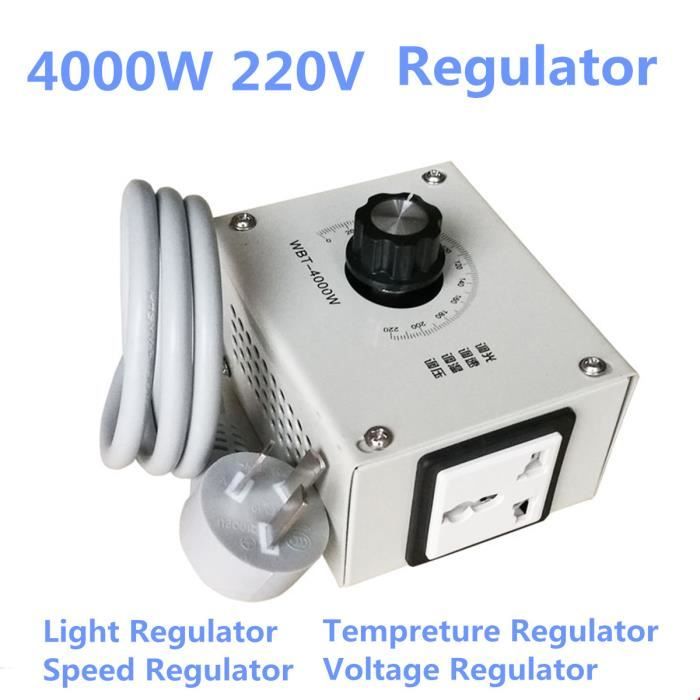 4000W AC 220V Variateur Régulateur Gradateur Contrôleur De Tension Voltage