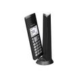 PANASONIC Téléphone résidentiel dect design - TGK220 - avec répondeur - Noir-2