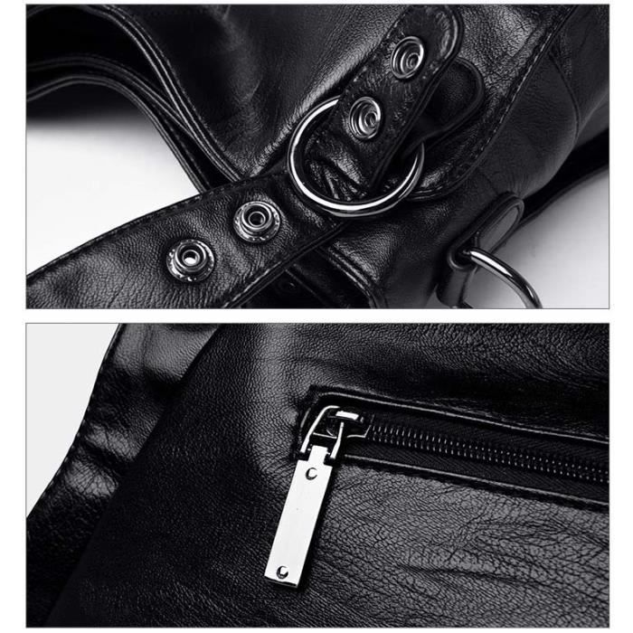 Grand sac a on sale main noir femme