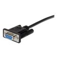 STARTECH.COM Câble série DB9 RS232 en liaison directe - M/F - Rallonge de câble série - DB-9 (M) pour DB-9 (F) - 50 cm - Noir-3