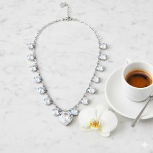 Pendentif Rond En Or Jaune 18 Carats - Cristal De Roche Incolore, Occasion, Bijou Chic