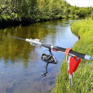 Youngwier Support de Canne à pêche pour Sol, Support de Canne à pêche Automatique à Ressort,Support de Sol pour Tige de Support à Ressort Automatique - Sensibilité réglable, Attrape-Poisson