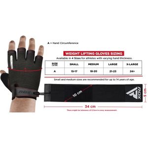 RDX Gants de Musculation,Fitness Gymnastique Entrainement, Poignet