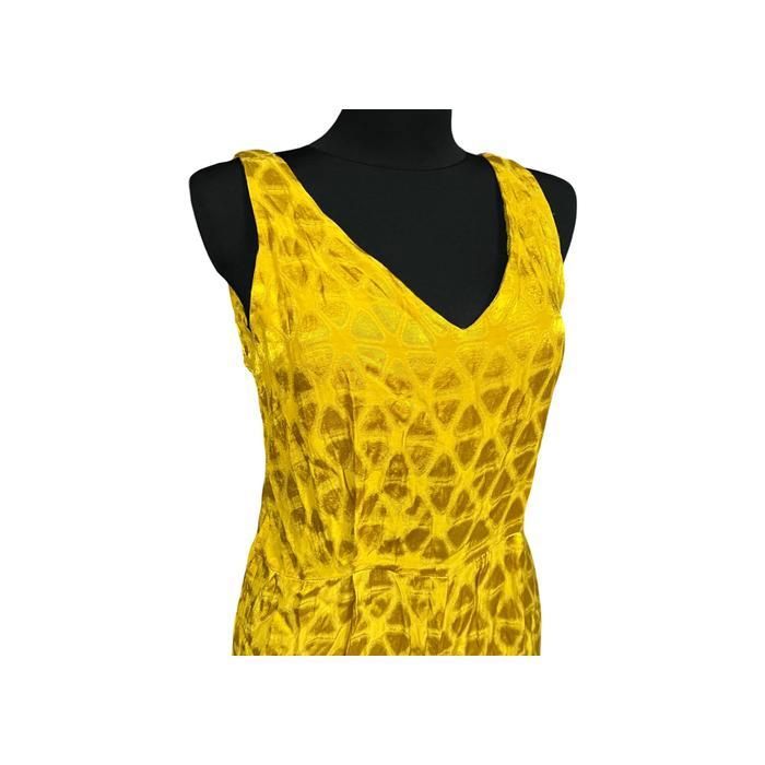 MANGO Combinaison Femme à Bretelles Jambes Longues Été Jaune M