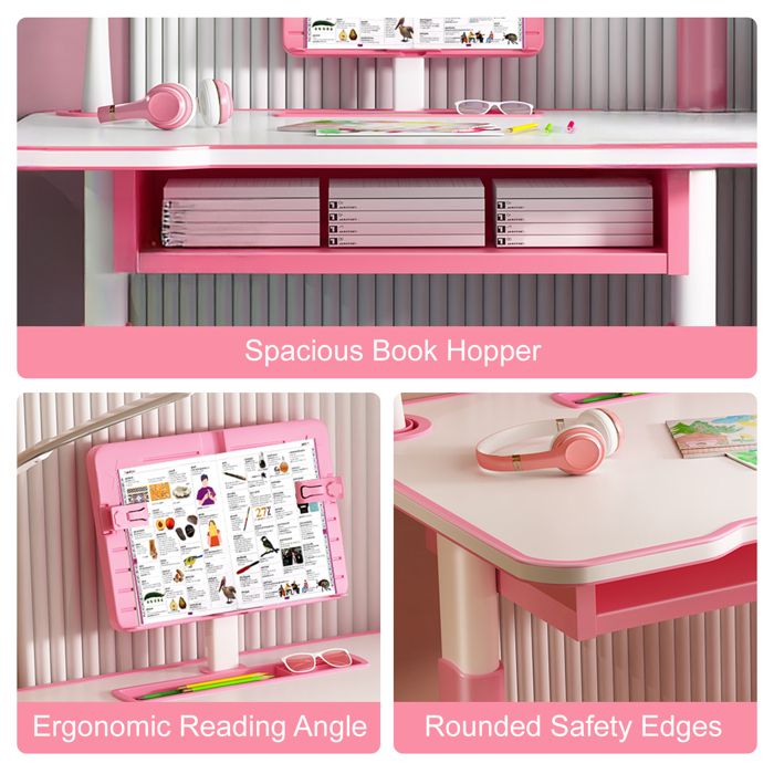Bureau enfant avec chaise - ensemble réglable Homcom | La Redoute