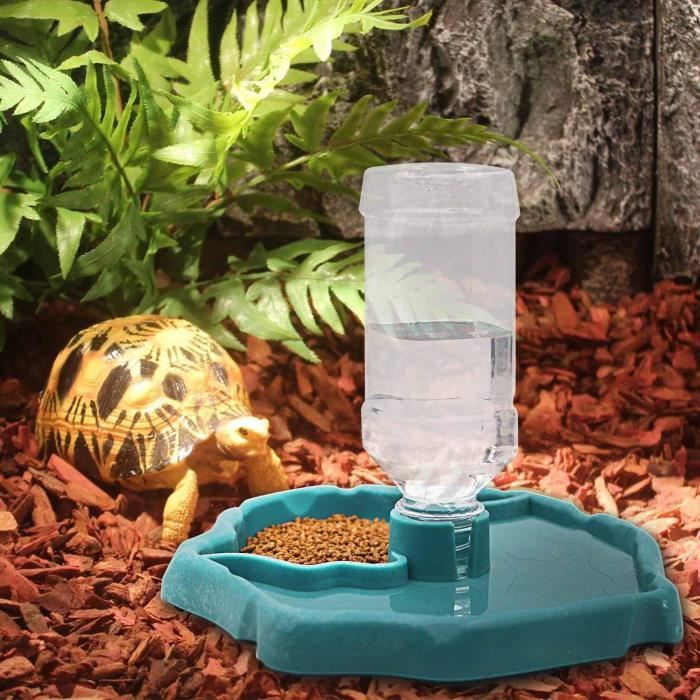 Aquarium/habitat Pour Tortues – Dimensions 34x19x20 Cm, Couleur Verte, Matière PP, Neuf