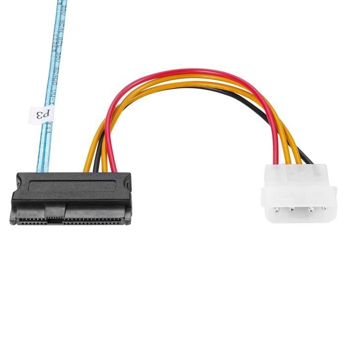 Câble Mini Sas Sff8087 36 Broches Vers 4 Sff8482 29 Broches Disque