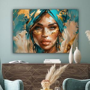 Impression sur Toile 80x120cm Tableaux Image Photo Contour Femme