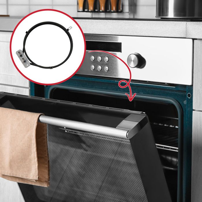 Résistance Circulaire 2000 W Pour Four Whirlpool - Diamètre 193 Mm, Référence 481225998406, Neuf