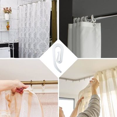 Lot De 12 Anneaux Avec Clips Pour Rideaux – Rail Canne, Métal Laiton Plaqué, Onestopdiy