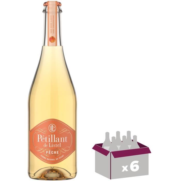 Pétillant de Listel - Arômatisé pêche - Effervescent - 3,5 % Vol. - 75 cl