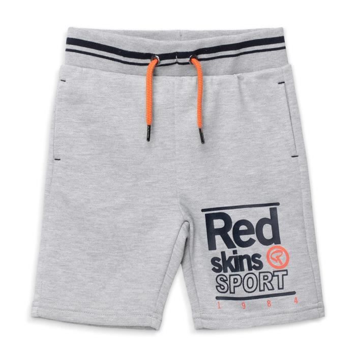 REDSKINS - Bermuda - Gris - Garçon