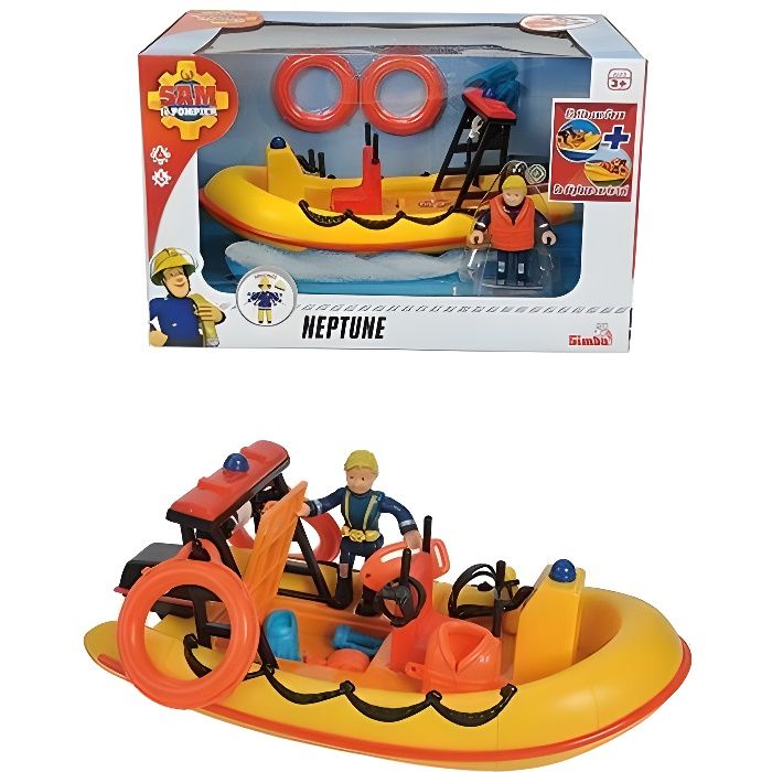 SAM LE POMPIER Océan Bateau Neptune Flottant