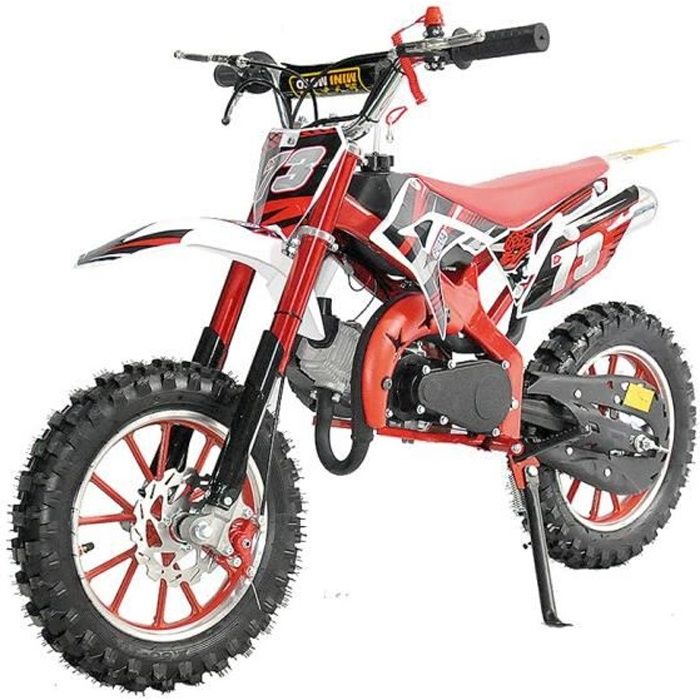 PRORIDER USA - Mini moto dirt - 50 cc - 2 temps - Enfant - Rouge