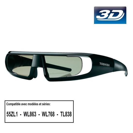 TOSHIBA FPT AG02G Achat Vente lunettes 3d TOSHIBA FPT AG02G economique Black Friday Cdiscount