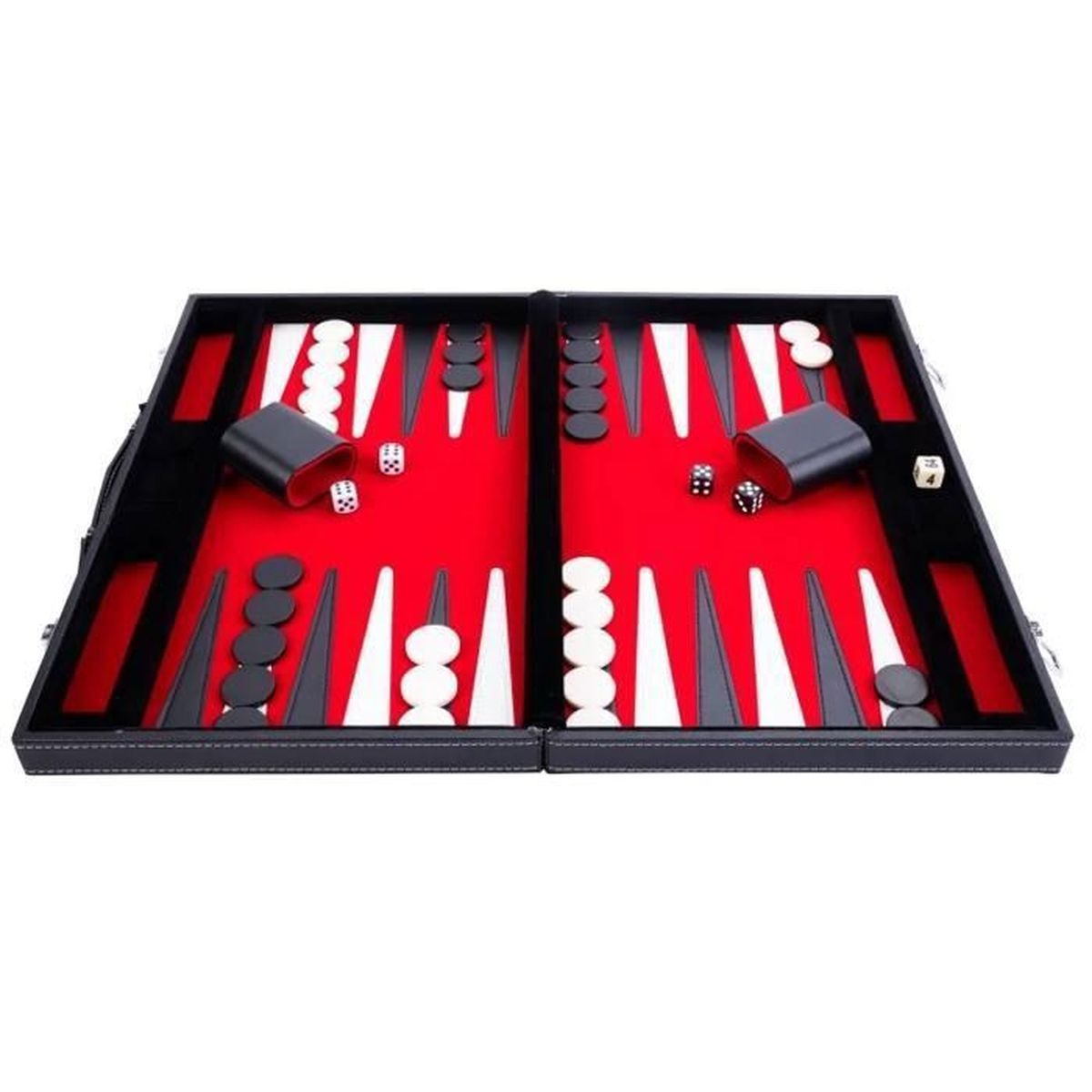 Plateau De Backgammon FTH Tournament – Rouge/noir/gris, Occasion, Parfait état