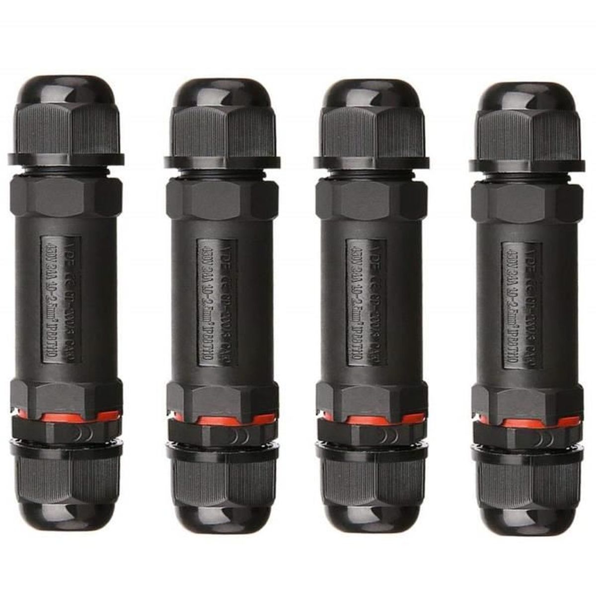 Sucre auxiliaire 24/ A 450/ V 4/ Way 3/ en 1/ sortie Grande bo/îte IP68/ connecteur de fil de c/âble /électrique /étanche Bo/îte de jonction Royaume-Uni 4 14/ mm