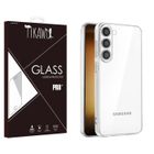 Tikawi Coque Samsung S23 (6.1") Transparente + Film de protection en Verre trempé HD, Gel Souple Haute Protection, Fine et légère