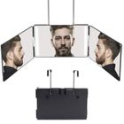 LEMONDA Miroir 360°,Self Cut Miroir 3 Faces Pliable,De Coiffeur Voir L'arrière De La Tête pour La Coupe De Cheveux,Le Coiffage,Le