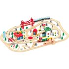 LEOMARK Train en bois - 130 pièces